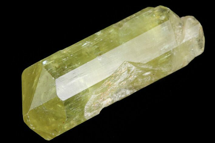 Lustrous Yellow Apatite Crystal - Morocco #82401